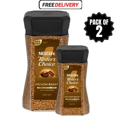 Nescafé Taster Choice French Roast, Medium Dark Roast Instant Coffee 7 oz 2 Pack - Image 1 of 3