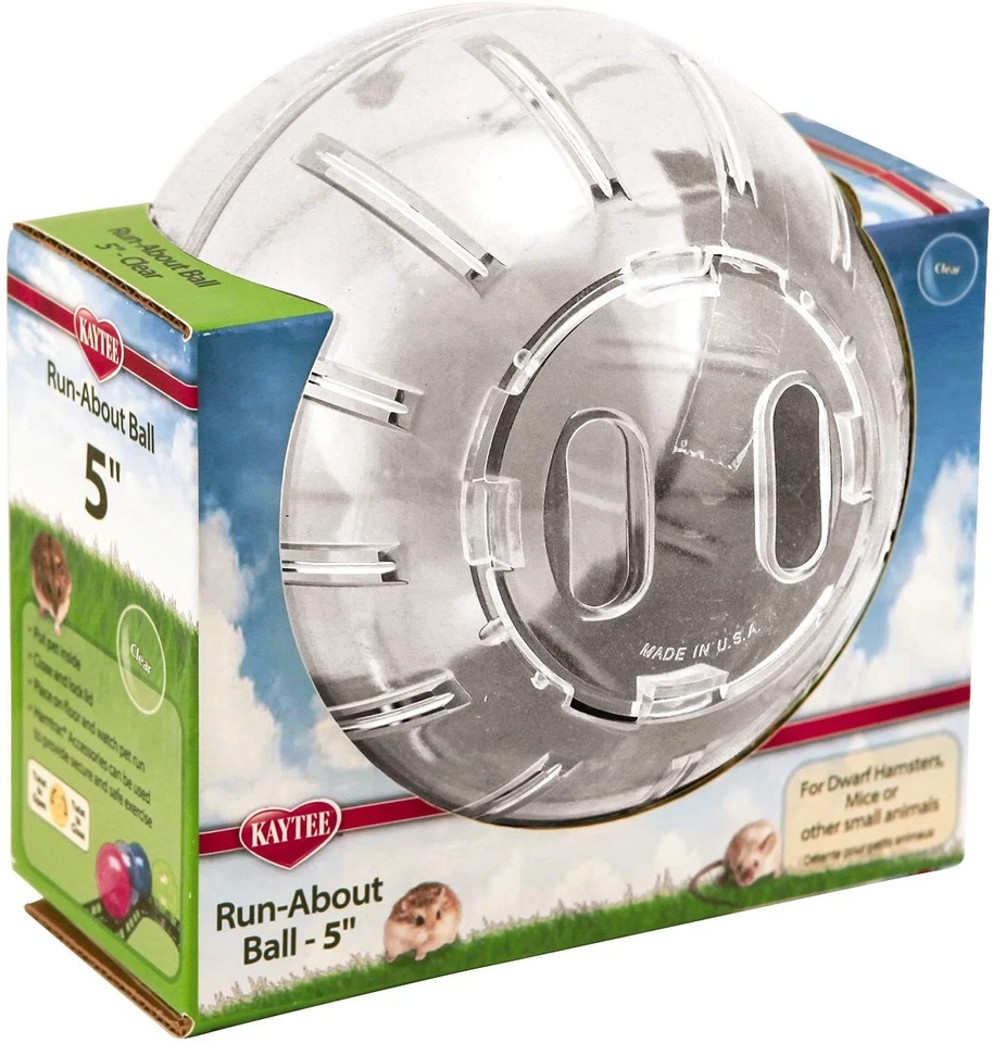 Kaytee Run-About Ball - Clear Mini (5" Diameter) 100079348
