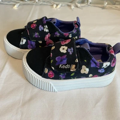 keds niño niña zapatillas talla 5M espuma viscoelástica floral lindo Foto 1 de 4