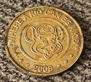 Chuck E. Cheese 2008 Arcade Game Token 24mm - Picture 1 of 2