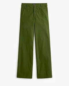 NWT J Crew Factory Lizzie High-Rise Patch-Pocket Wide-Leg Pant 26 Fatigue Green - Picture 1 of 7