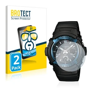 2x Display Schutz Folie für Casio AWG M100 Zubehör Transparent - Zdjęcie 1 z 6