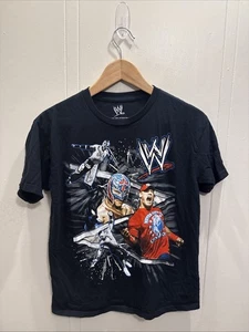WWE John Cena Rey Mysterio Color Change Child T-Shirt Sz 18/20 - Picture 1 of 4