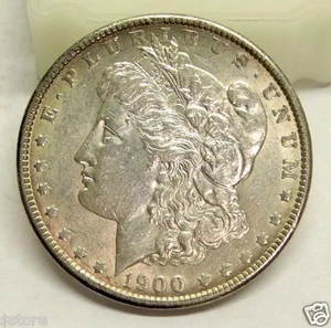 1900 MORGAN SILVER DOLLAR BRILLIANT UNCIRCULATED - Picture 1 of 2