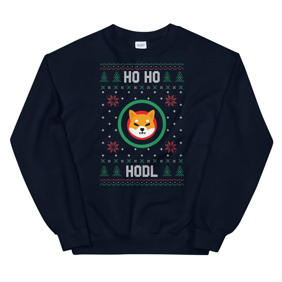 Sudadera unisex Shiba Inu Coin Ho Hodl fea estilo navideño fiesta navideña Foto 1 de 1