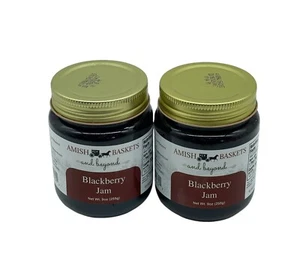 Mermelada Amish Blackberry sin azúcar agregada sin OGM totalmente natural - 8 oz - 2 frascos - Imagen 1 de 6