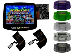 Game Boy Advance FunnyPlaying M2 3.0 IPS Laminated Backlight Kit + Shell GBA - Picture 1 of 30