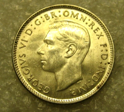 Coin Australia 1943 D 6 pence,silver - Image 1 of 2