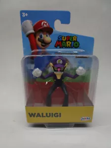 NEU Super Mario Waluigi Minifigur Jakks Pacific 42133 World of Nintendo 2,5" - Bild 1 von 3