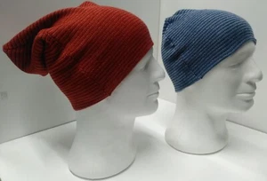 CAPPELLO CORTO RIGHINE cm.20/22 100% LANA MERINOS - Foto 1 di 1