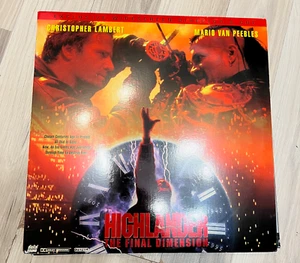 HIGHLANDER THE FINAL DIMENSION Laserdisc Christopher Lambert, Van Peebles LD - Bild 1 von 2