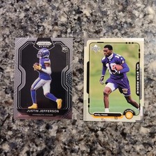 2020 Panini Black Prizm Justin Jefferson RC PB-9 - Randy Moss 1998 upper deck#17