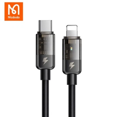 Mcdodo 36W PD Type-C to iPhone Auto Power Off Fast Charging Cable For iPhone 14 - Image 1 of 4