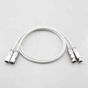 Pair Solid Pure Silver Wire XLR Cable Microphone HiFi Audio Interconnect Cable - Picture 1 of 11