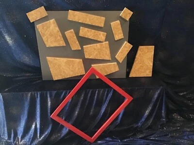 Magic, Puzzel,Puzzle, Magnete im Teil,Kirschholz Optik, ändert' nie seine Größe. - Bild 1 von 2