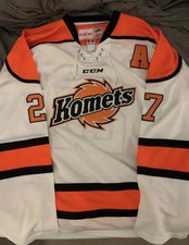 SZYDLOWSKI 2017-2018 CCM Fort Wayne Komets ECHL hockey Jersey Size 54 (2XL)