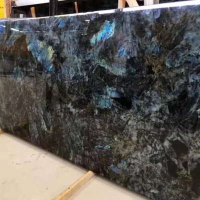 Kitchen Countertop, Natural Blue Labradorite Stone Bathroom Vanity Top Slab Deco - Image 1 of 4