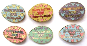 DISNEY WORLD RESORT- HAPPY EASTER 2001 COMPLETE SET - LOT OF 6 PINS - LE OF 1000 - Picture 1 of 2