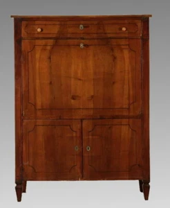 Pregiato e scenografico Secretaire Neoclassico intarsiato Emiliano - Imagen 1 de 12