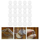  30 Pcs Rubber Glass Non-Slip Gel Pad Clear Bumpers for Cabinets