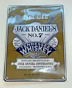 JACK DANIELS LEGACY 3 METAL SIGN - TIN HOME PUB BAR WALL DISPLAY PLAQUE - Picture 1 of 2