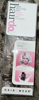 Extensiones de cabello con clip para salón HairDo Jessica Simpson 15" R29S fresa esmaltada Foto 1 de 3