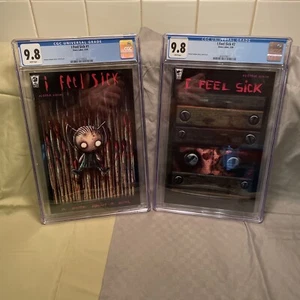 I Feel Sick #1 And #2 CGC 9.8, (A Spin-Off Of Vasquez's The Homicidal Maniac) - Picture 1 of 8
