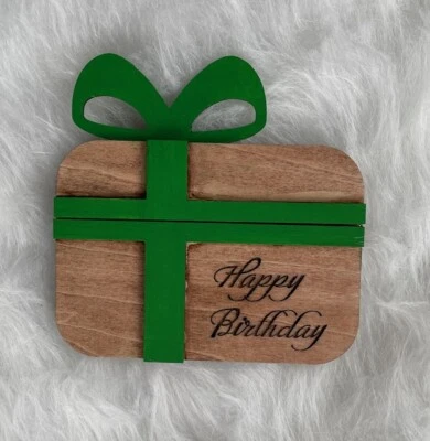 Portatarjetas de regalo Portatarjetas de regalo de cumpleaños Regalo para él Regalo para ella Foto 1 de 4