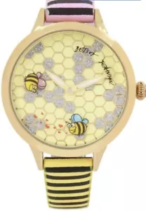 $69 Betsey Johnson round and round bee watch W5 - Picture 1 of 7