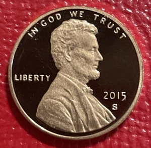 2015 S Lincoln Shield Cent Proof penny from US proof mint proof set - Picture 1 of 2