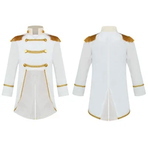 Baby Boys Uniform Party Prince Costume With Head Accessory Jacket Comfortable - Picture 1 of 42