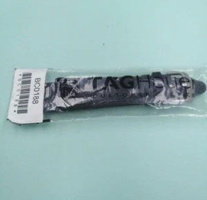Tag Heuer Man's 20mm Black Genuine Leather Watch Band BC0188 - Imagen 1 de 5
