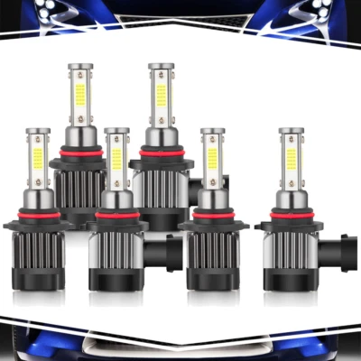 For Buick Lucerne 2006-2011 3 Pair Headlight Hi&Lo Beams Fog Light Bulb - Image 1 of 4