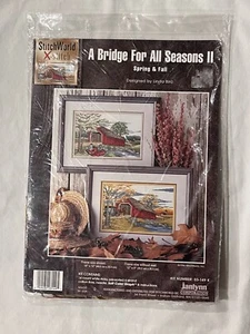 Janlynn Stitch World A Bridge for all Seasons II Cross Stitch Spring & Fall - Picture 1 of 5