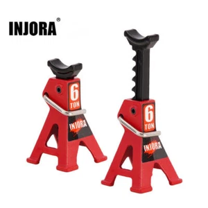 INJORA Metal Adjustable Jack Stands for 1/18 1/24 RC Car SCX24 AX24 TRX4M FCX24 - Picture 1 of 11