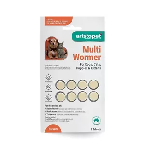 Aristopet Intestinal Worms Treatment Multi Wormer for Dogs and Cats 8 Doses - Picture 1 of 2