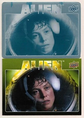 Alien Movie 2017: Cyan Printing Plate Card of Sigourney Weaver as Ripley # 99 Foto 1 de 2
