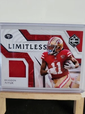 2021 Limited BRANDON AIYUK #LM-BA Limitless Patch Silver /75 San Francisco 49ers - Image 1 of 3