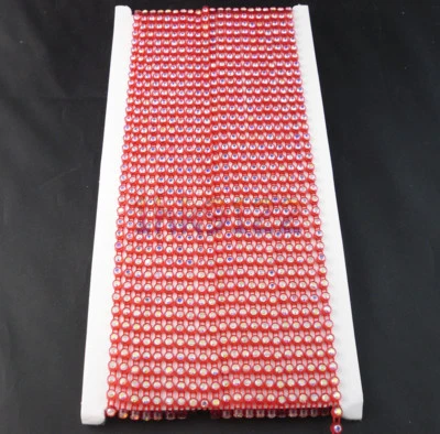 10yards SS12,Clear ab Glass Crystal Rhinestones,Colours Trim Plastic Chain DIY - Image 1 of 3