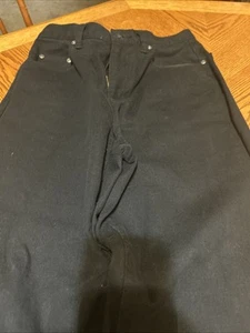 Pantalones de mezclilla Liz Claiborne para mujer negros calce clásico elásticos pierna recta talla 6 regular NUEVO - Imagen 1 de 5