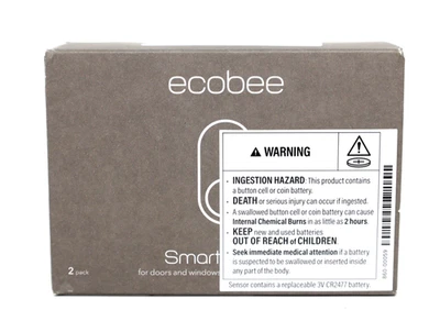 ecobee Smart Sensor for Doors & Windows 2 Pack-Wifi Contact Sensor - Image 1 of 4