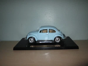 1967 ROAD TOUGH 1:18 VOLKSWAGEN BEETLE BLUE Die Cast Metal Car - Picture 1 of 18