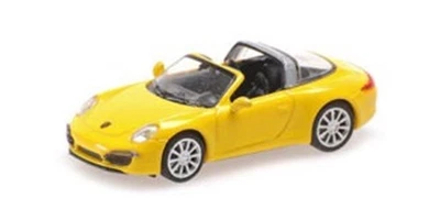 Minichamps 870068040 1/87 PORSCHE 911 TARGA 2014 GIALLA Modello Auto - Immagine 1 di 4