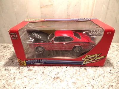 JOHNNY LIGHTNING 1/24 Muscle Cars 1971 PLYMOUTH DUSTER 340 RED - Image 1 of 4