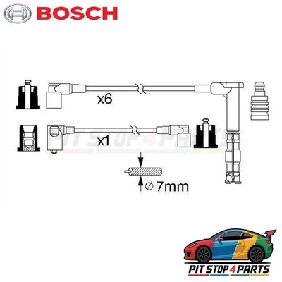 Bosch 0986356314 Ignition HT Lead Fits Mercedes-Benz S-Class 1991-1998 - Image 1 of 4