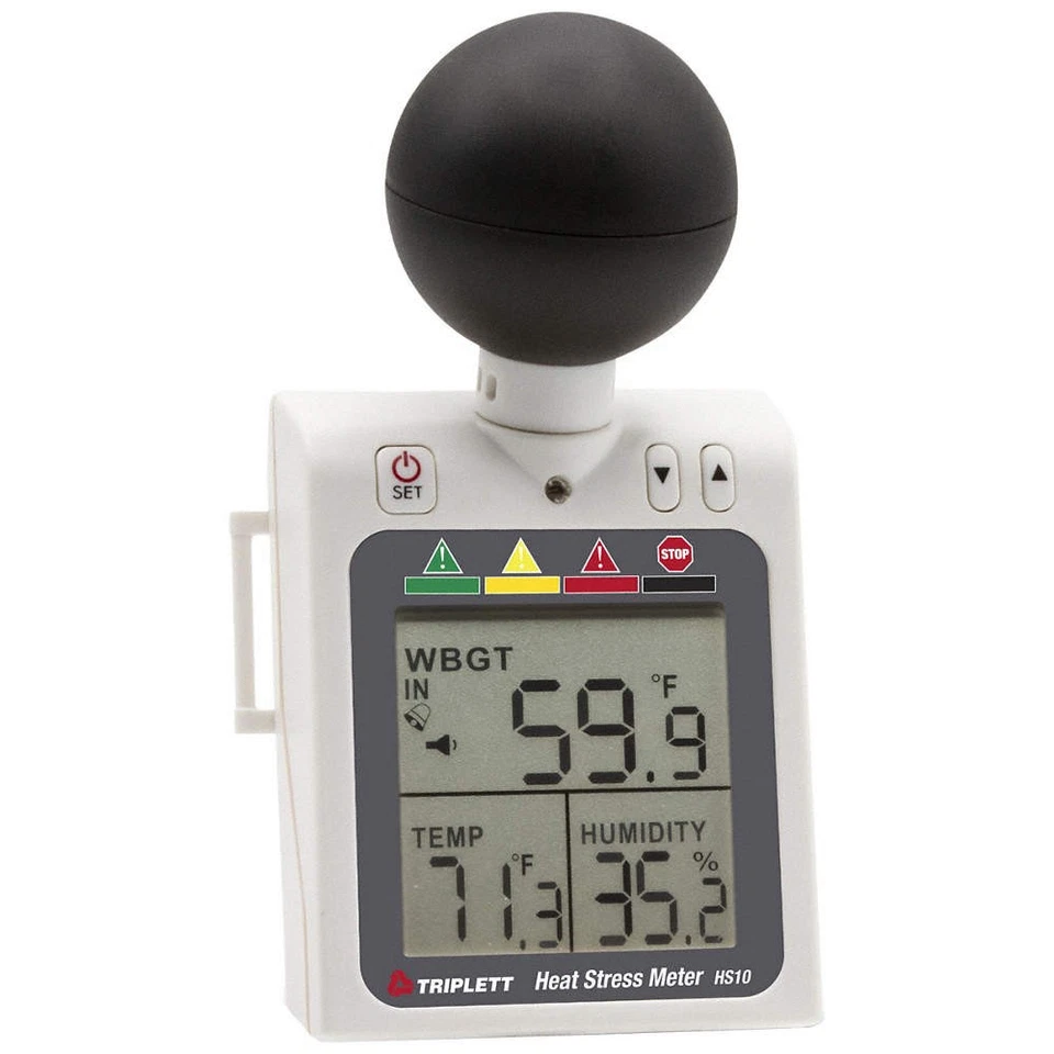 TRIPLETT HS10 Heat Index Meter,Wet Bulb Globe,Plastic 794UE5 - Image 1 of 1