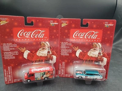 Johnny Lightning Christmas Coca-Cola Step Van & 1960 Ford Station Wagon 1:64 lot - Image 1 of 4