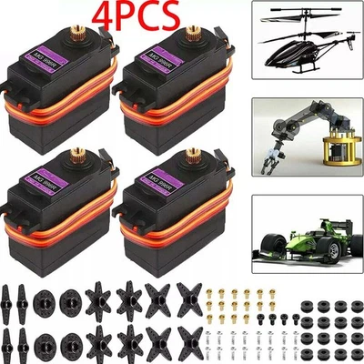 4PCS Digital MG996R Gear Torque Servo For Futaba JR RC Truck RC Car Boat - Image 1 of 4