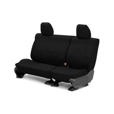 Fundas de asiento personalizadas negras y negras para Saturn SC2 93-99 CalTrend DuraPlus segunda fila Foto 1 de 4
