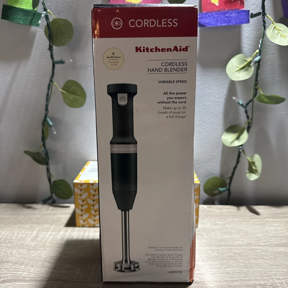 KitchenAid Cordless Variable Speed Hand Blender Hearth & Hand Green Color Exclus
